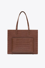 The Large Work Tote in Maple Croc
