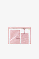 The Passport & Luggage Tag Set in Atlas Pink