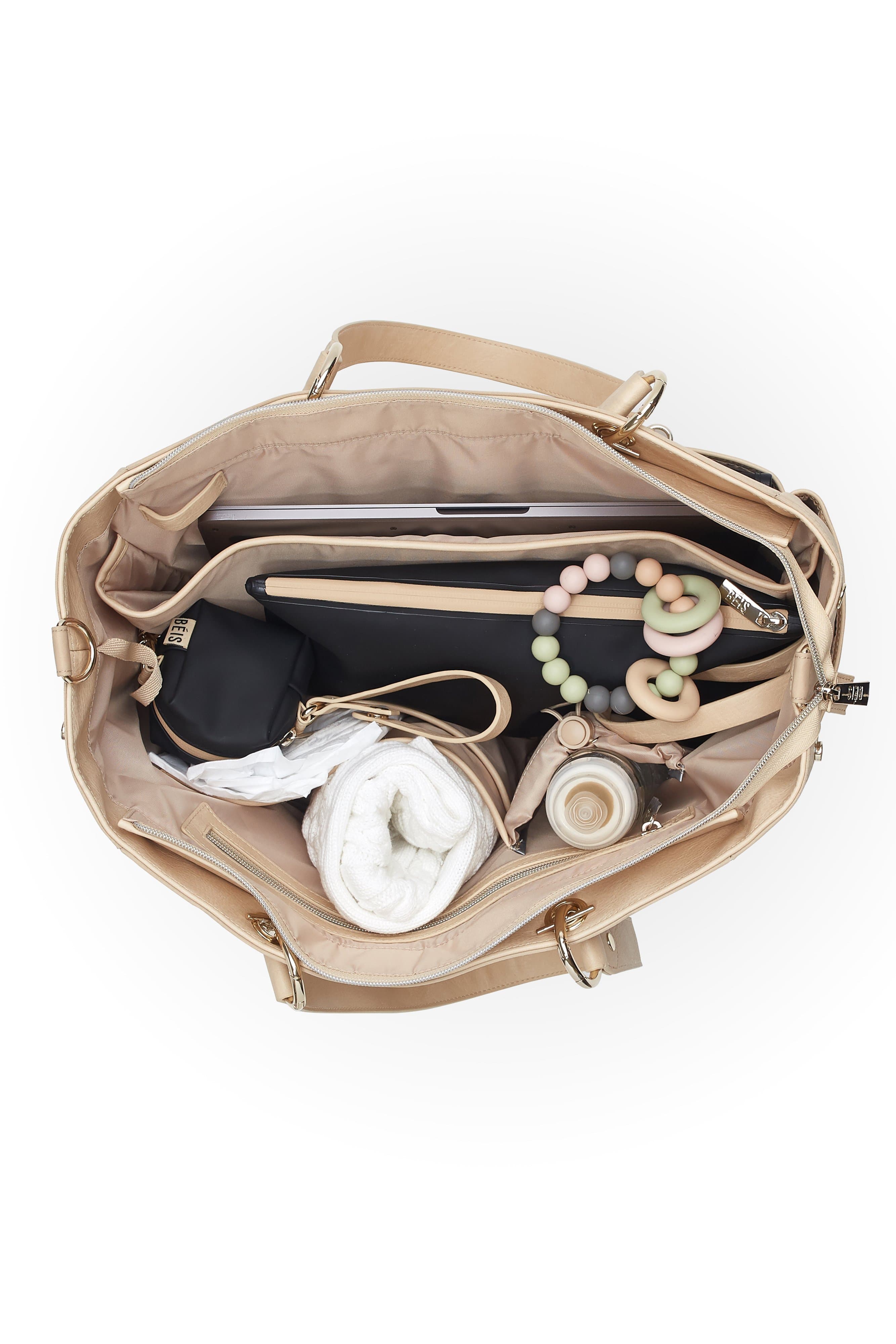 Diaper Bag Beige Open Lifestyle