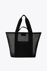 The Mesh Beach Tote in Black