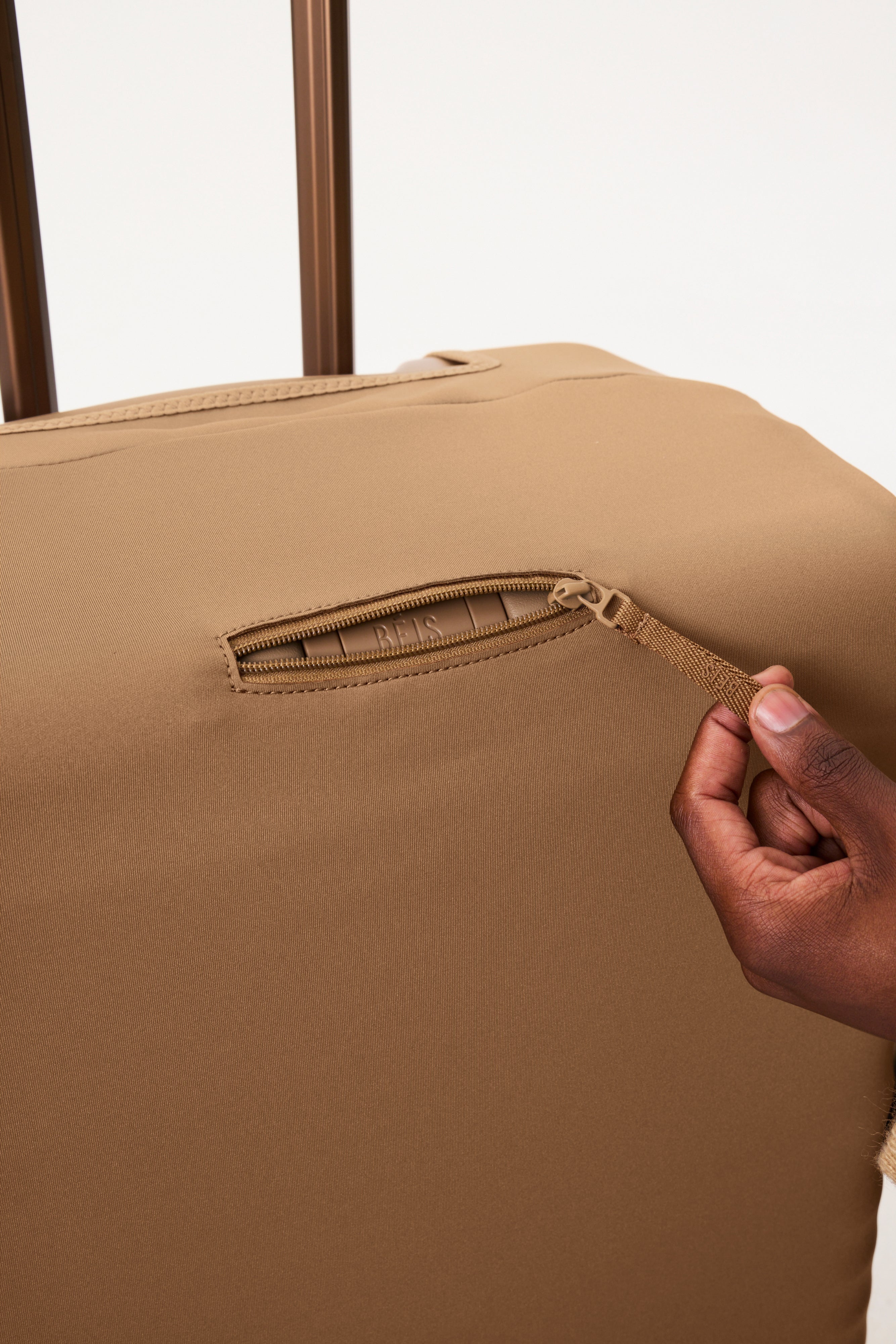 The Small Carry-On Luggage Cover in Camel