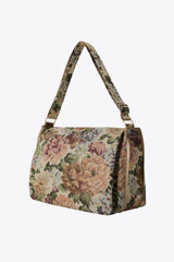 The Expandable Messenger Tote in Vintage Floral