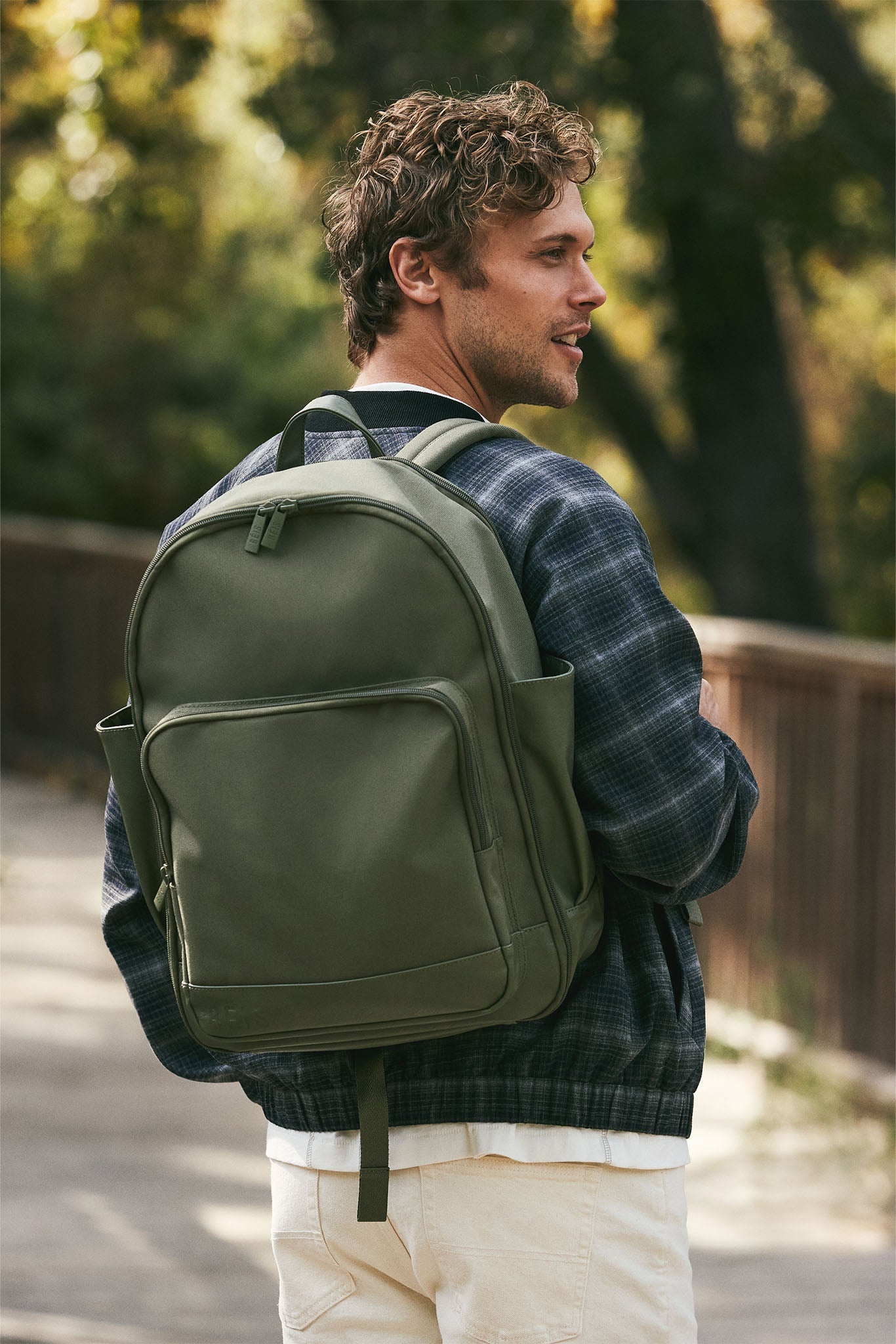 The Travel Backpack in Olive