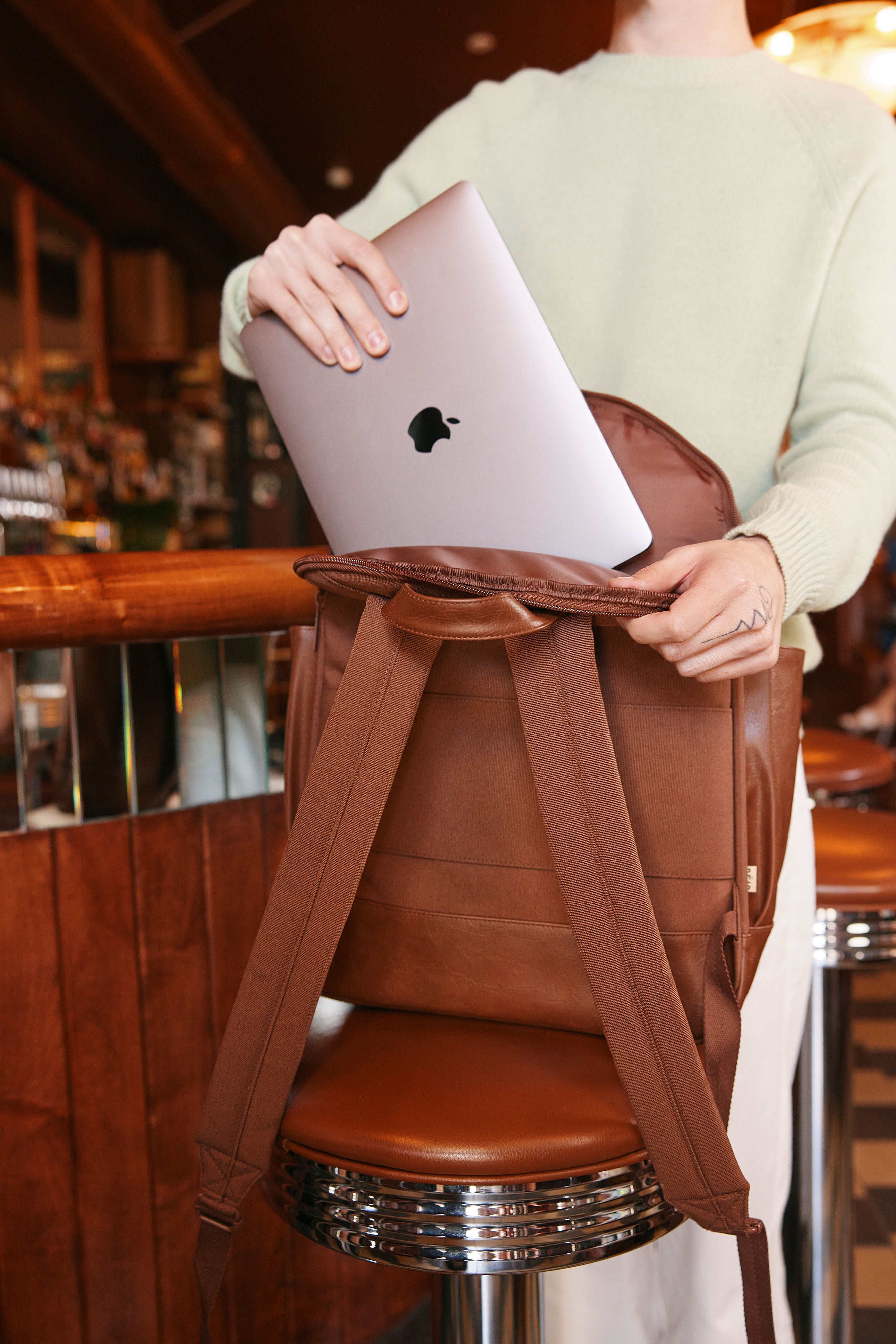 Resale The Travel Backpack in Maple