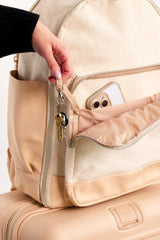 The Travel Backpack in Beige