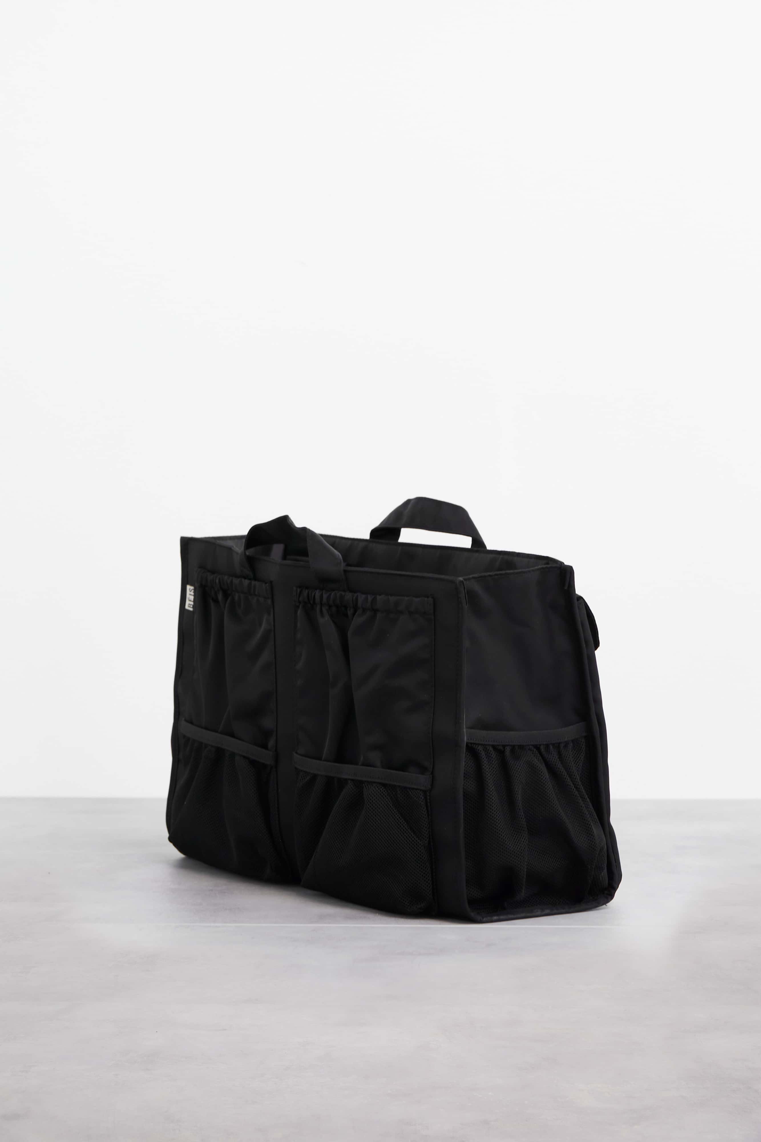 Tote Insert Black Back Pockets